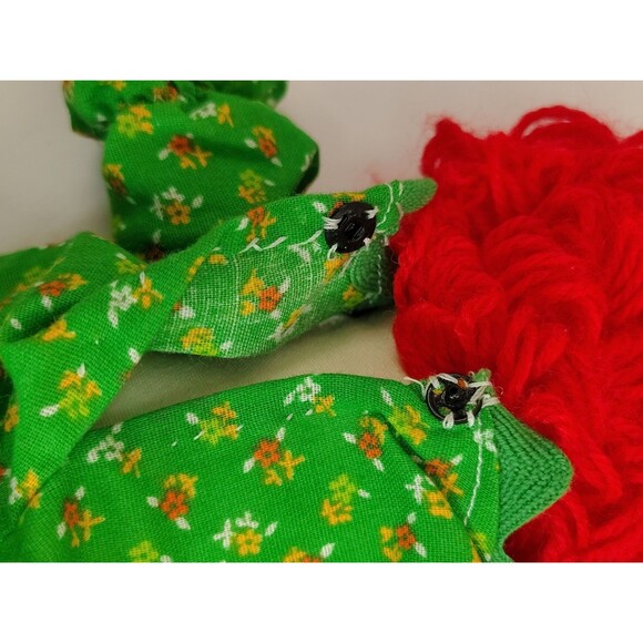 Vintage 1970’s OG 13” Raggedy Ann White Collar, Rare OG Green Dress - Picture 8 of 16